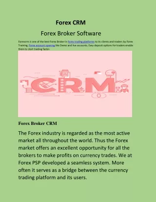 forex crm