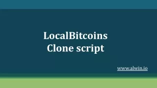 LocalBitcoins clone script