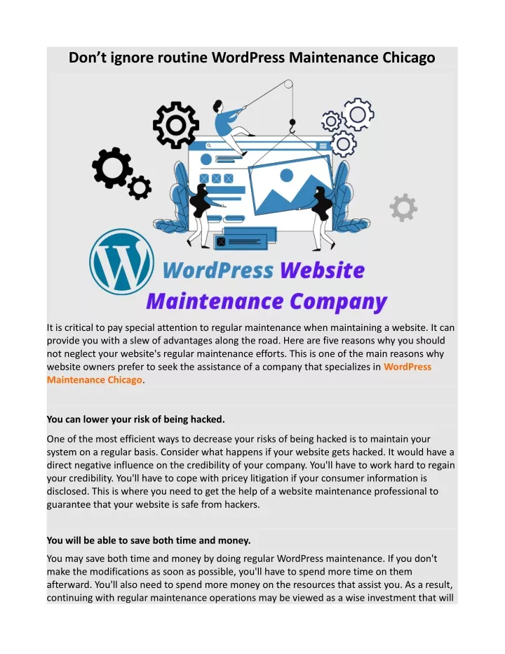 don t ignore routine wordpress maintenance chicago