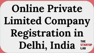 Online Private Limited Company Registration In Delhi, India