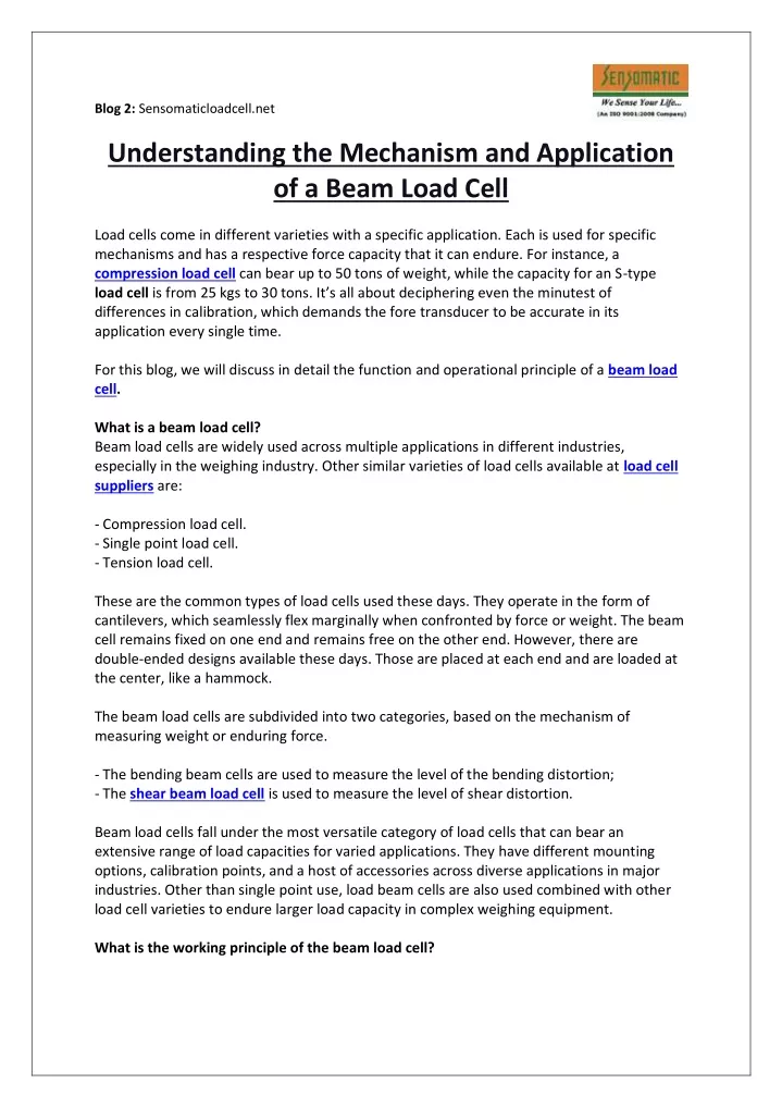 blog 2 sensomaticloadcell net understanding