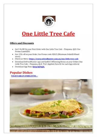 one little tree cafe offers and discounts