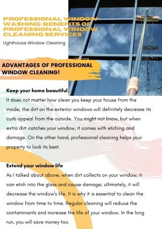 Professional Window Washing: Benefits Of Professional Window Cleaning Services