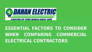 essential factors to consider when comparing