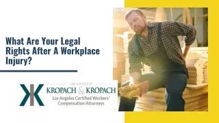 What Are Your Legal Rights After A Workplace Injury?
