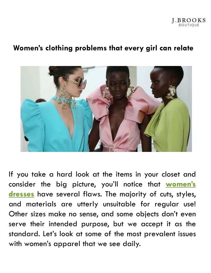 women s clothing problems that every girl