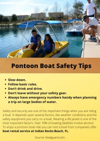 Pontoon Boat Safety Tips