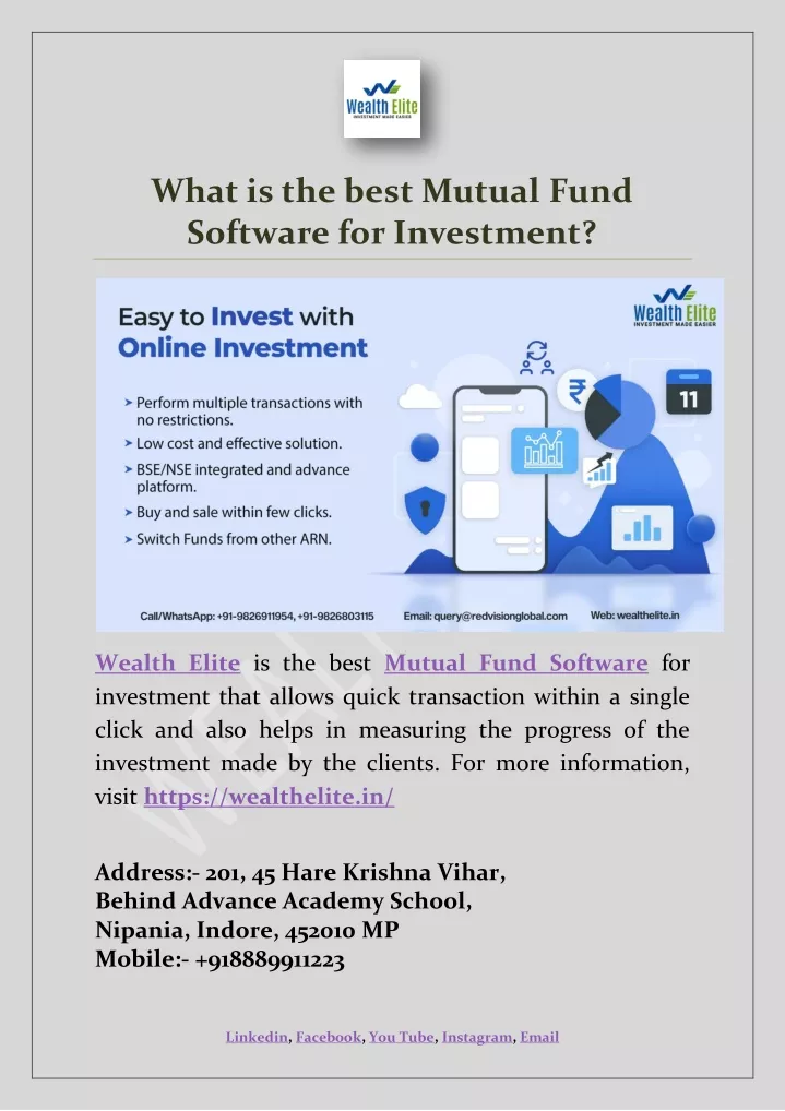 what is the best mutual fund software