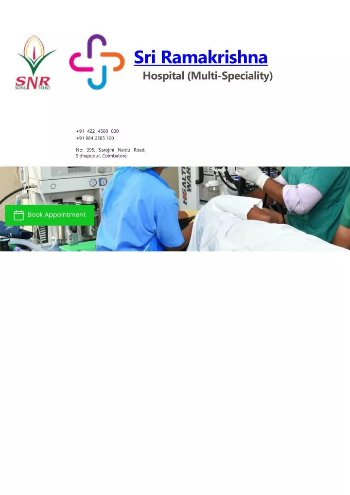 sri ramakrishna hospital multi speciality