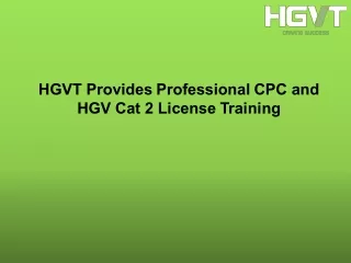 hgvt provides professional
