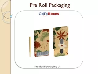 pre roll packaging