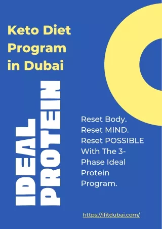 Keto Diet Program in Dubai | Ideal Protein