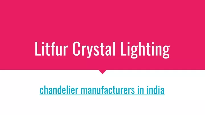litfur crystal lighting