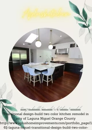 d esign build two color kitchen remodel