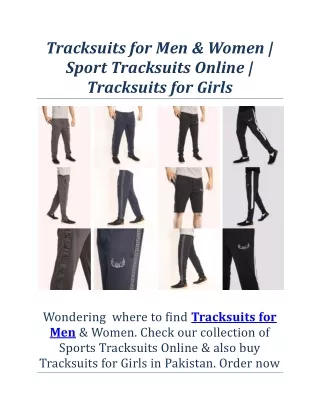 Tracksuits for Men