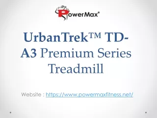 urbantrek td a3 premium series treadmill