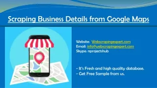 scraping business details from google maps