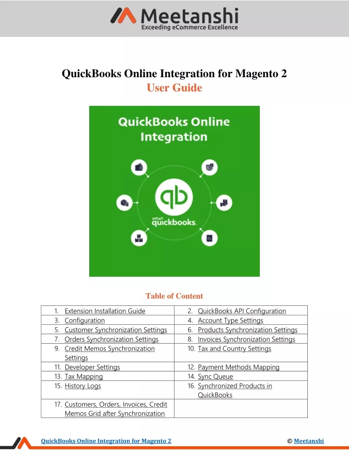 quickbooks online integration for magento 2 user