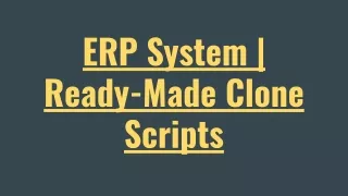 erp system ready made clone scripts