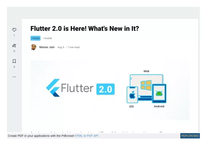 flutter 2 0 is here what s new in it