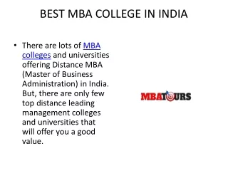 BEST MBA COLLEGE IN INDIA