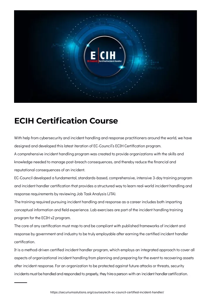 ecih certification course