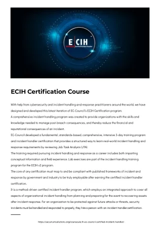 ecih certification course