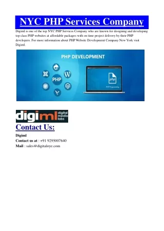 nyc php services company