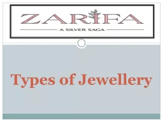 Types of Jewellery
