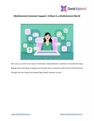 multichannel customer support a must