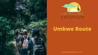 Umbwe Route - Great Lake Expedition