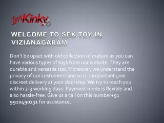 w elcome t o sex toy in vizianagaram
