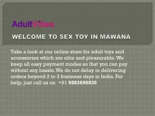 w elcome t o sex toy in mawana