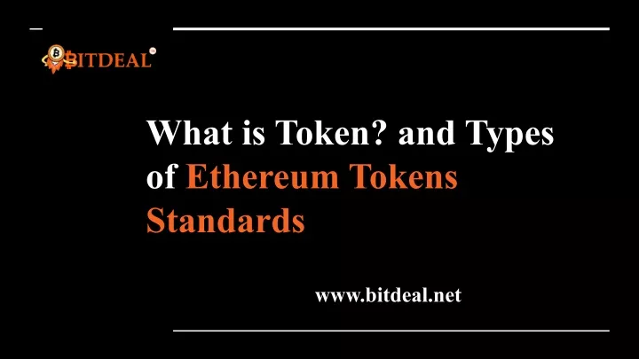 what is token and types of ethereum tokens