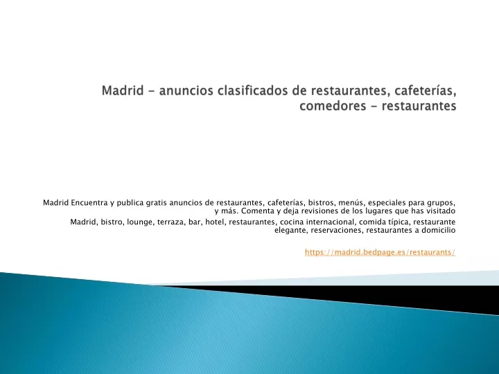 madrid anuncios clasificados de restaurantes cafeter as comedores restaurantes