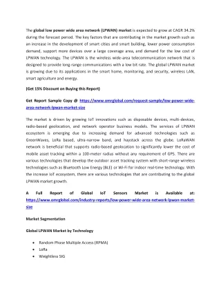 the global low power wide area network lpwan
