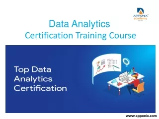 data analytics certification training course