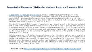 Europe Digital Therapeutic (DTx) Market