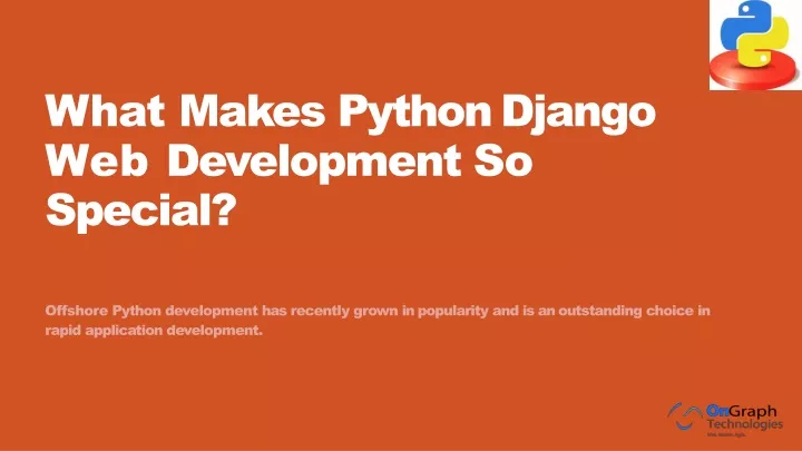 what makes python django web development