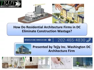 Residential Architecture Firms in DC