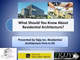 What Should You Know About Residential Architecture