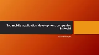 top mobile application development companies in kochi