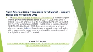 North America Digital Therapeutic (DTx) Market
