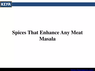 spices that enhance any meat masala