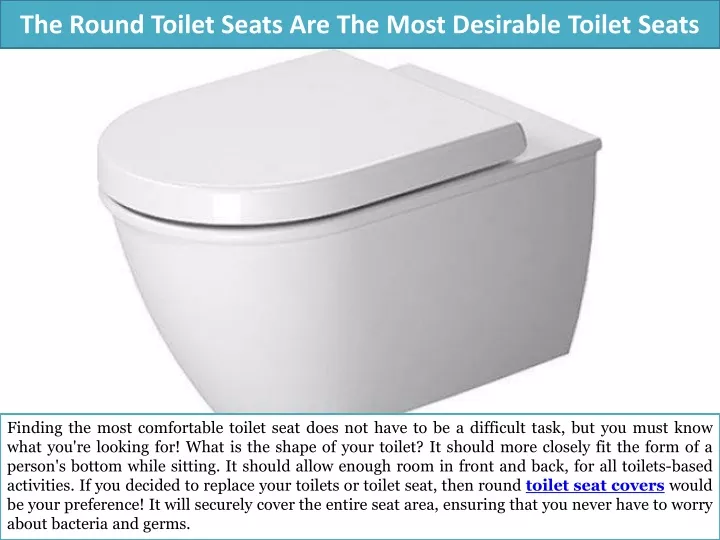 the round toilet seats are the most desirable toilet seats