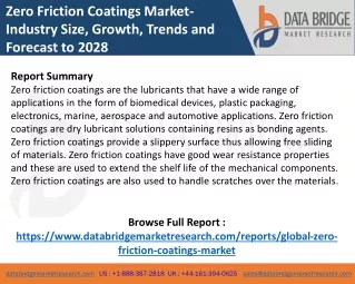 zero friction coatings market industry size