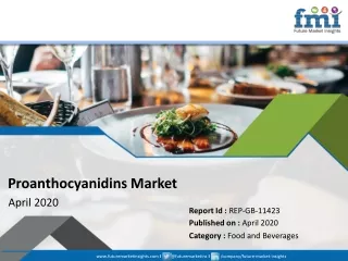 proanthocyanidins market april 2020
