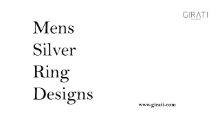 Get Best Mens Silver Ring Designs - Girati