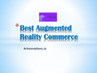 Best Augmented Reality Commerce - Arinnovations