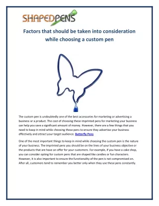factors that should be taken into consideration